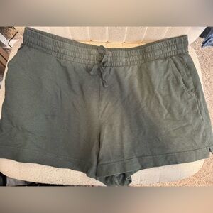 Green Drawstring Shorts